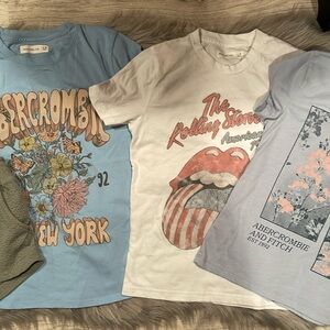 Abercrombie, kids, tea and shorts bundle